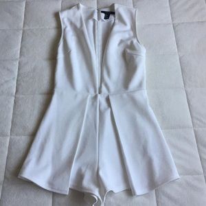 WHITE FOREVER 21 ROMPER